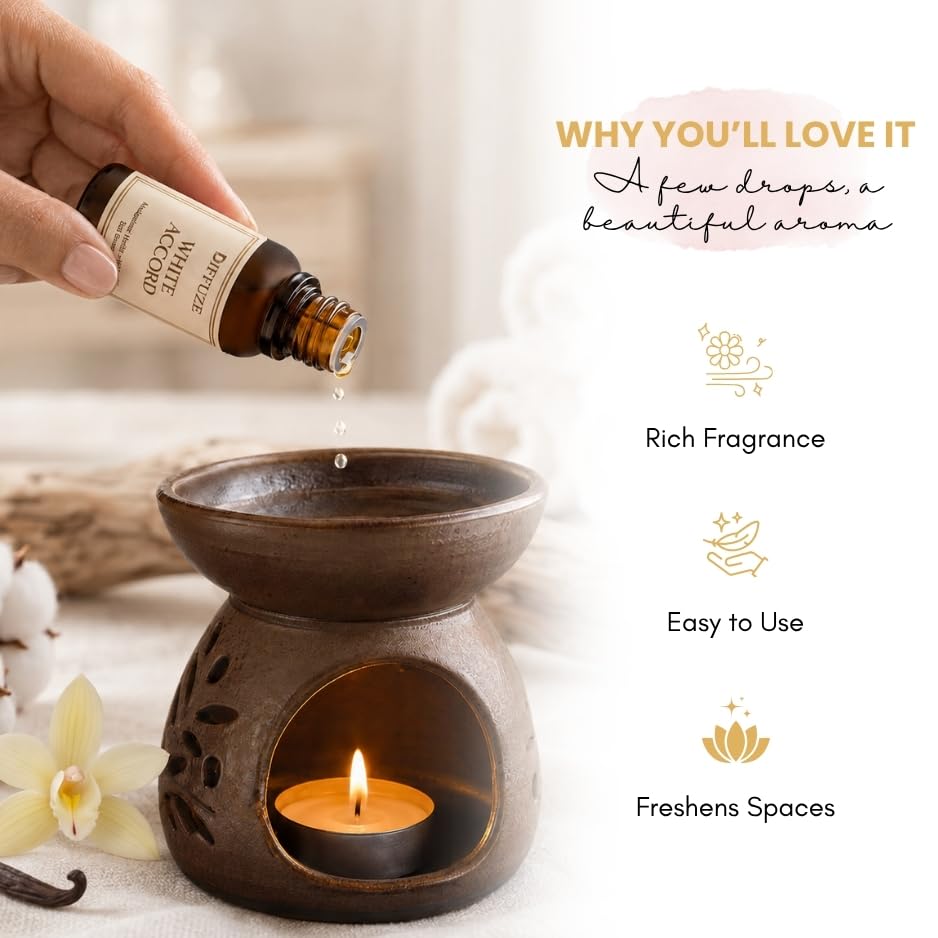 Image of DIFFUZE Essential Oil Set | Signature Hotel Collection - 6 x 15 ml Premium Aroma Fragrance Oils | Luxury Fragrance Oil Set for Diffuser, Home, Car & Room | Long-Lasting Hotel-Inspired Fragrance | 6 Signature Scents