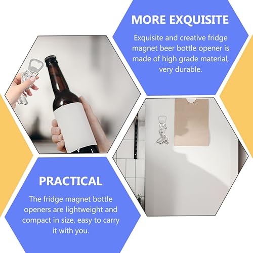 Miniatura 6 de Abrebotellas de cerveza, abridor de cerveza sexy con forma de dama con imán, herramienta de apertura de tapa de botella de vino de metal para