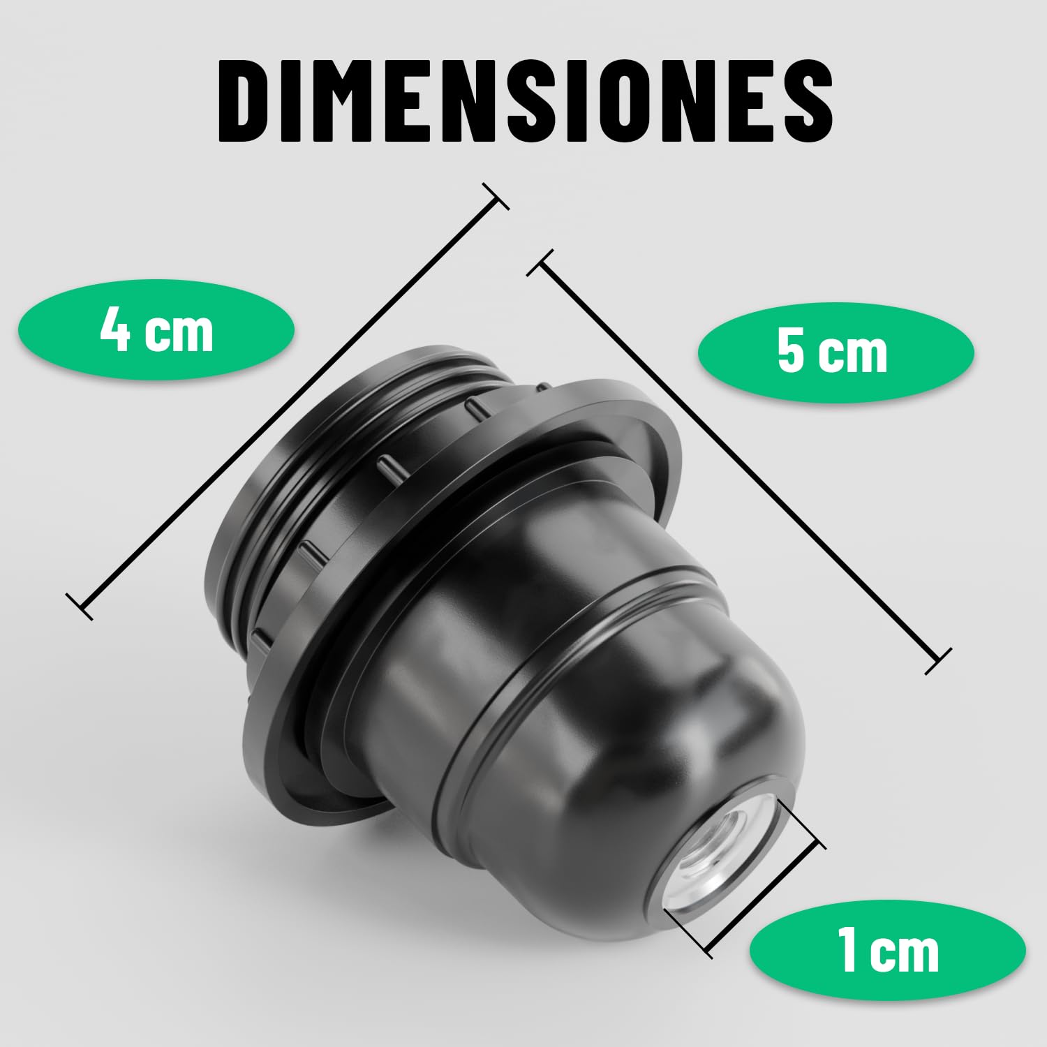 greate 3x portalamparas E 27 negro - casquillos para bombillas E27 negro 250V 60W - portalámparas E27 de plástico - casquillo E27 para lámparas de mesa, de pie o de techo