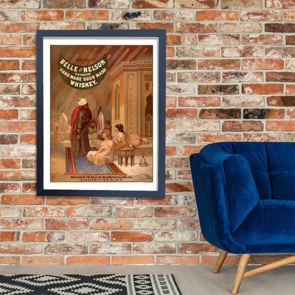 Affiche vintage Belle of Nelson Whiskey le cadeau idéal pour collectionneur