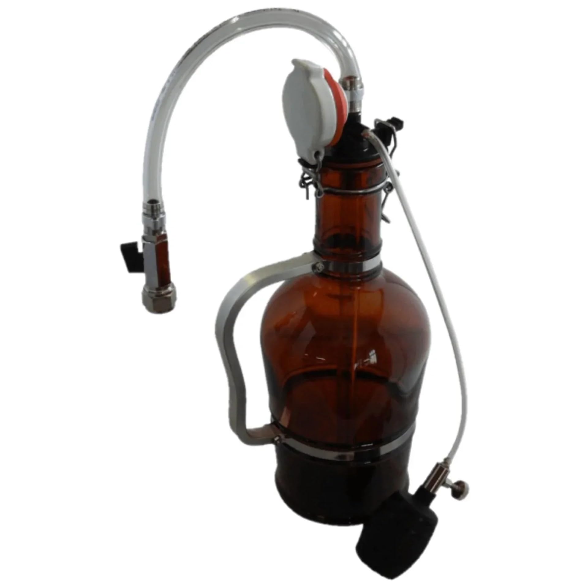 Biersiphon Füllgerät z Luftvorspannung - Urządzenie do Napełniania Sifonów Piwa dla Domowych Piwowarów i Miłośników, Kompaktowe i Łatwe w Użyciu, Przenośne Rozwiązanie do Biergenuss
