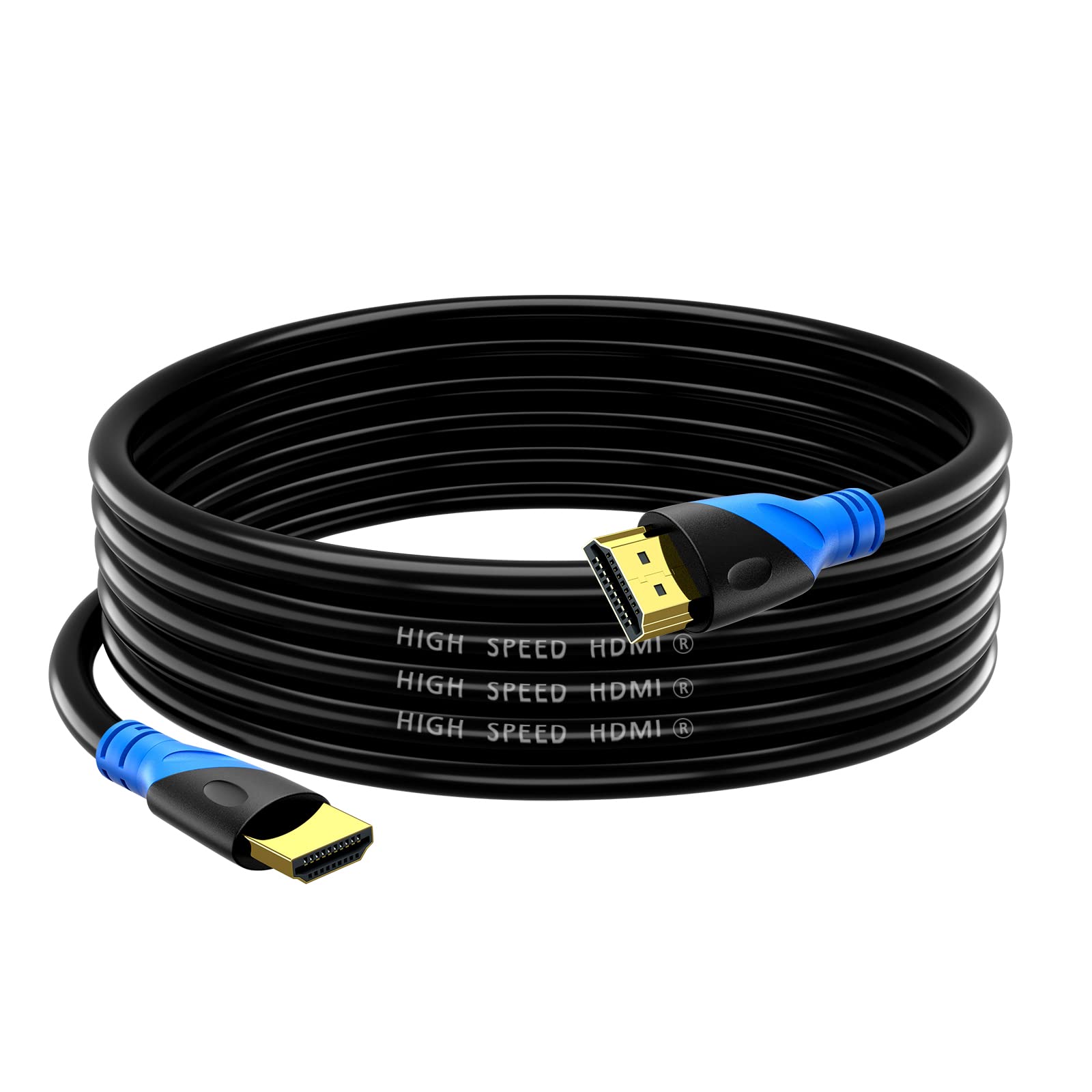 Rommisie Cavo HDMI 4K/60HZ 7m (HDMI 2.0, 18 Gbps) Connettori Placcati Oro Ad Alta Velocità, Ethernet Audio Return, Compatibile 3D Con Laptop PS3 PC HDTV Proiettore