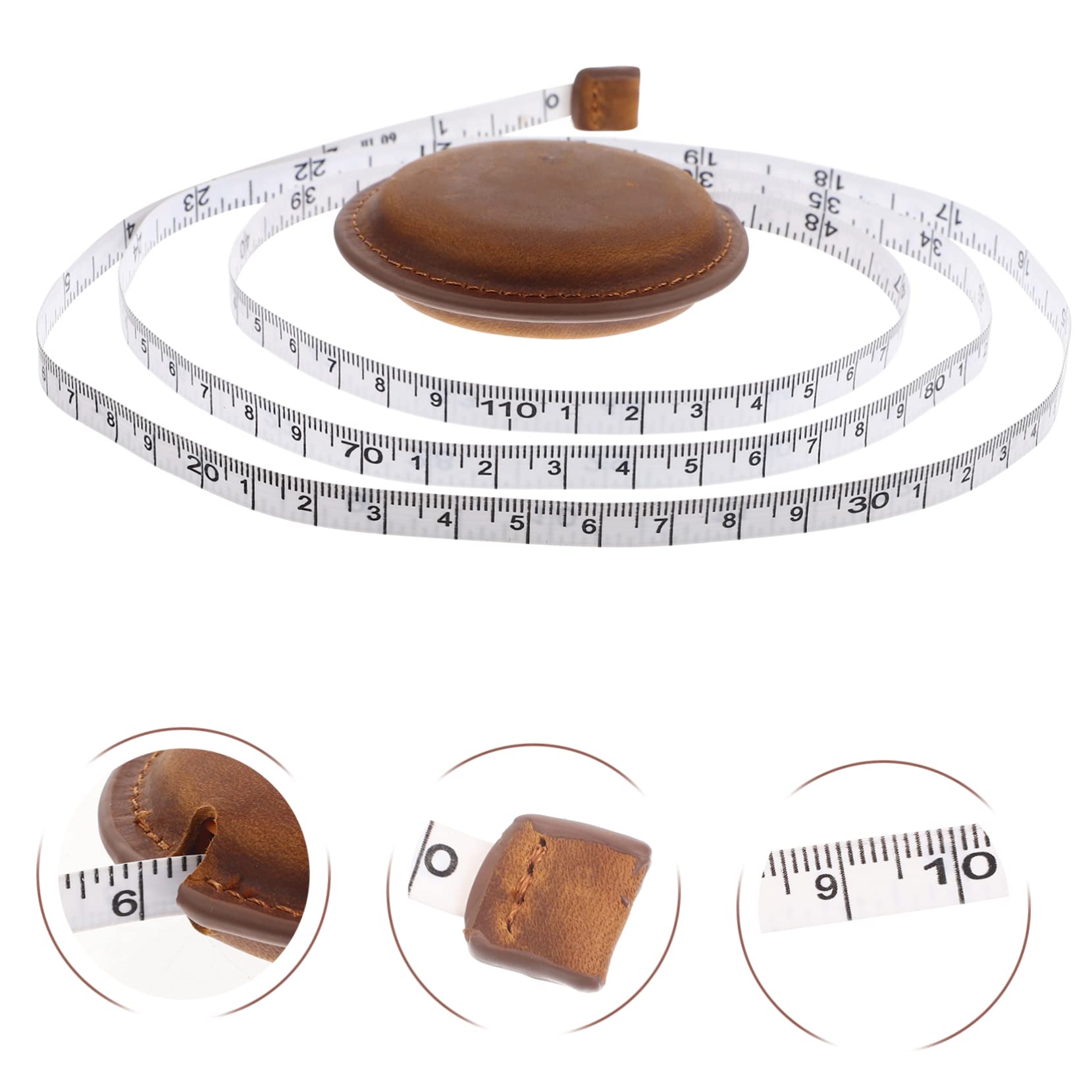 Lurrose 3piezas Cinta Métrica Retráctil De Vintage Para Medidas De Cuerpo y Costura Medidor De Longitud Herramienta Práctica y Duradera Para Sastrería y Manualidades