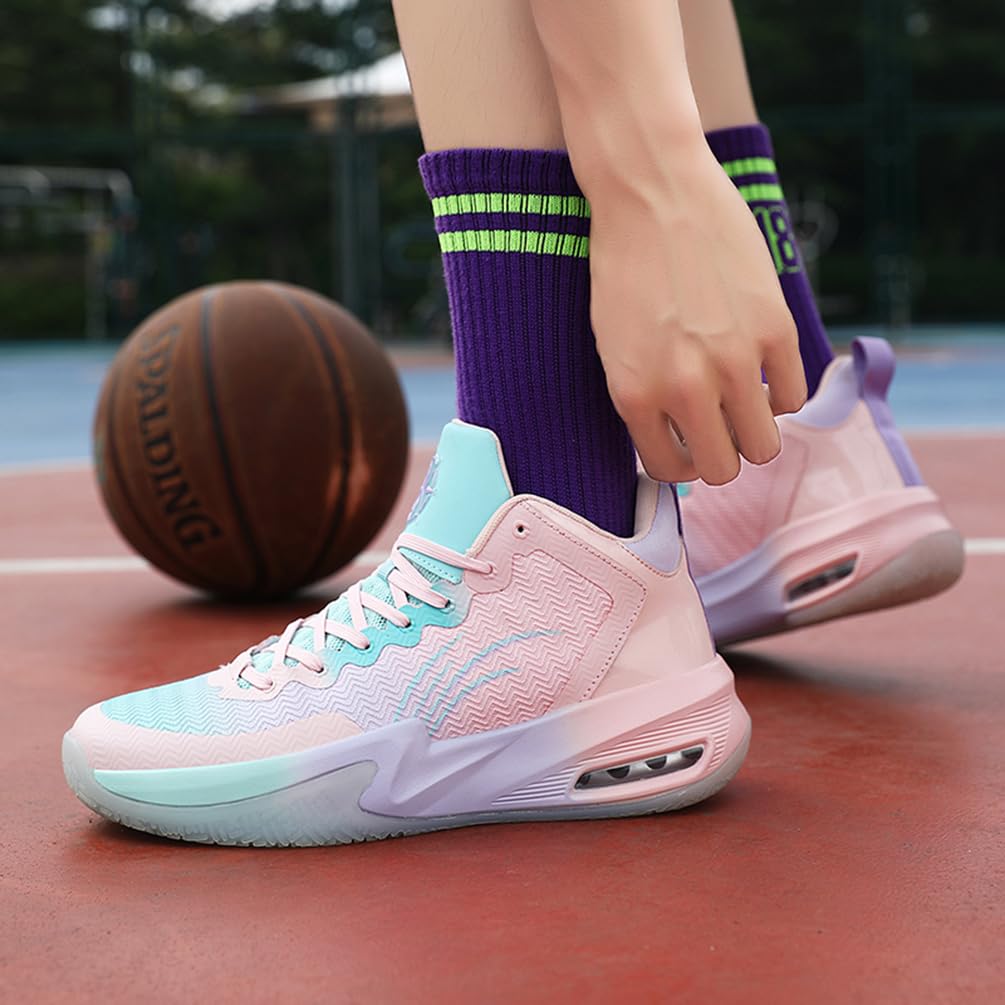 Męskie buty do koszykówki, buty sportowe, amortyzujące wstrząsy, oddychające, do koszykówki, męskie, lekkie buty sportowe, do biegania, antypoślizgowe, sportowe sneakersy, bsk f33, 40 EU
