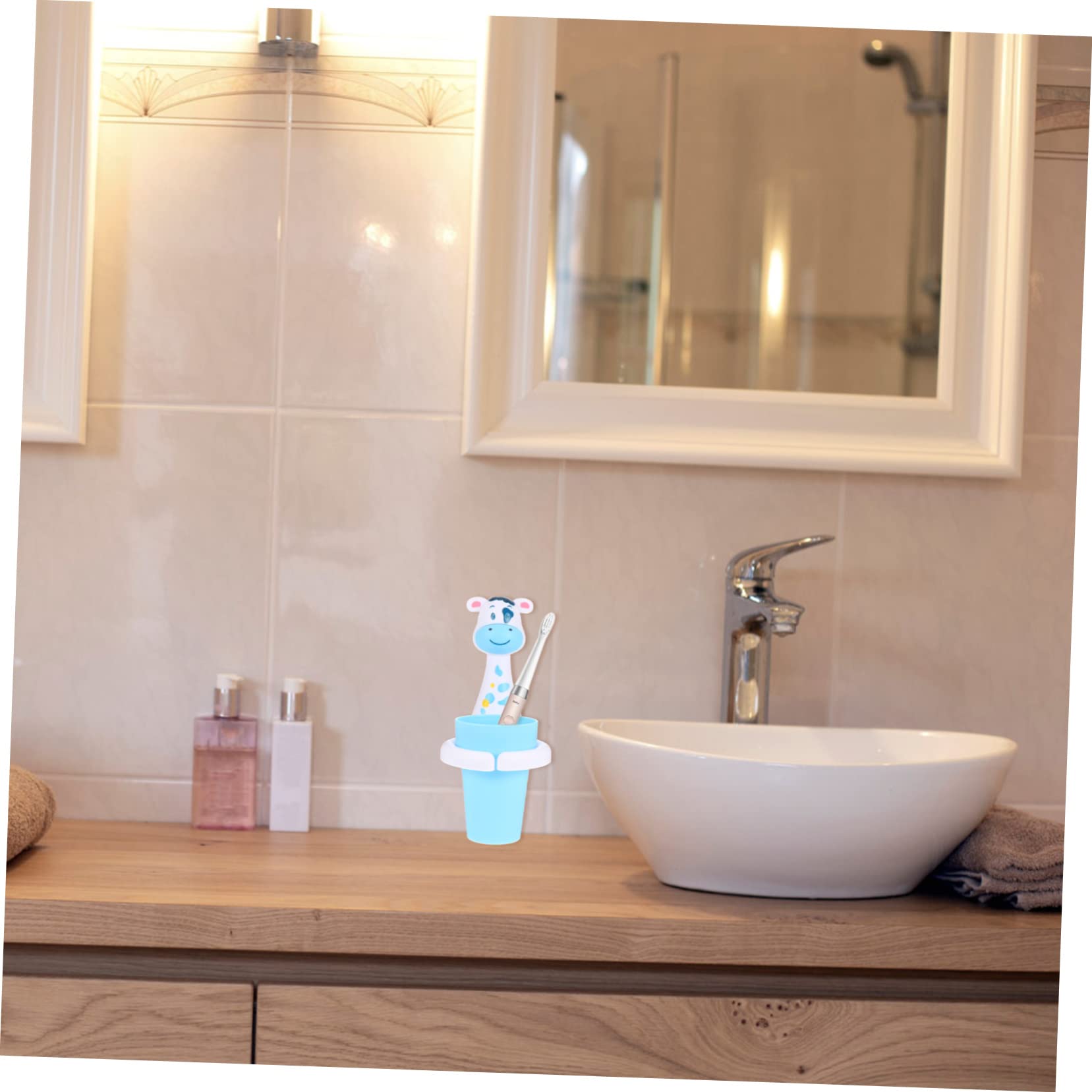 3juegos Soporte De Pared para Taza De Cepillo De Dientes Organizador Diseño Sin Taladrar para Familiar y De Instalar