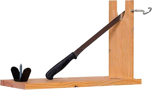 Miniatura 1 de JAMON STAND KIT España - Soporte para Jamón Ibérico Español y Prosciutto Italiano - INCLUIDO: Base de cuchillo y tapa - Hermoso soporte de cocina