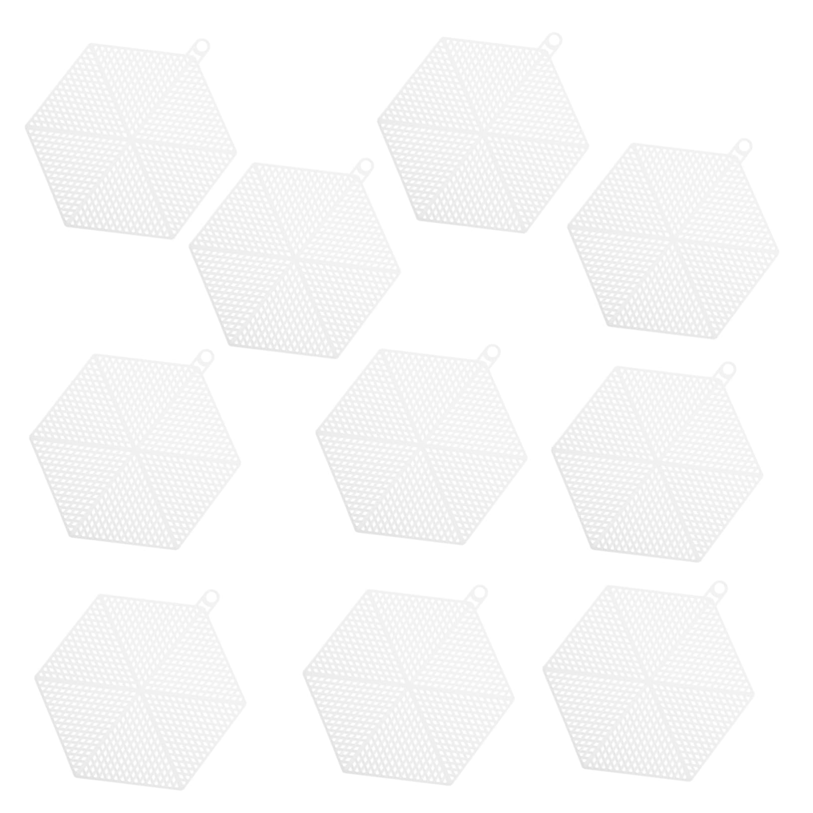 VILLCASE 10 Pack Handmade Embroidery Needles Sturdy Plastic Mesh Sheets for Creative Projects