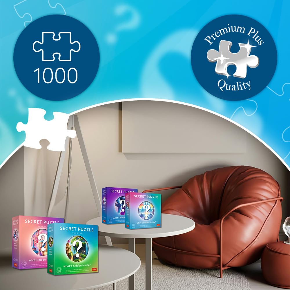 Trefl - Puzzle 1000 Elementów, Sanctum, Premium Plus, Secret Puzzle | Dla dzieci i dorosłych 14+, Puzzle Niespodzianka, wysokiej jakości, precyzyjnie dopasowane, idealny prezent