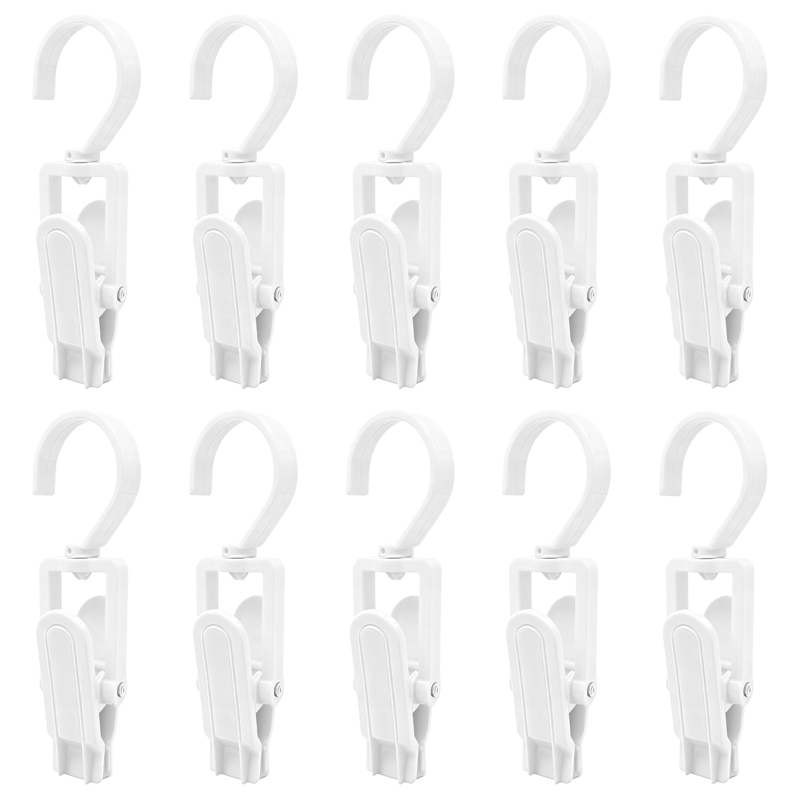 Rotating Clothes Pegs Laundry Clips with Strong Grip for Clothes Drying Home Organization Supplies Space Saving Storage Clamps