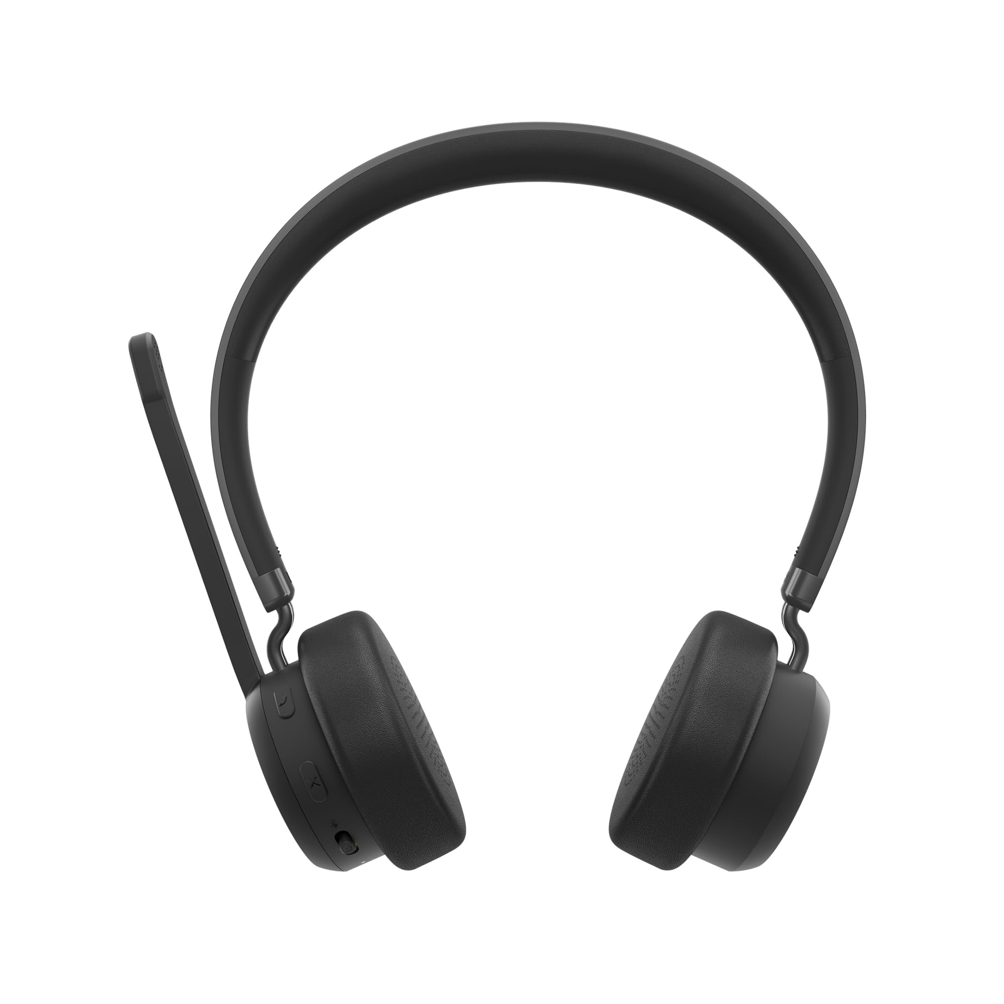 Lenovo Cuffia stereo wireless con microfono, collegamento Bluetooth, fino a 60 ore di utilizzo, ricarica con cavo Type-C, microfono con noise suppression, struttura leggera (solo 138gr)