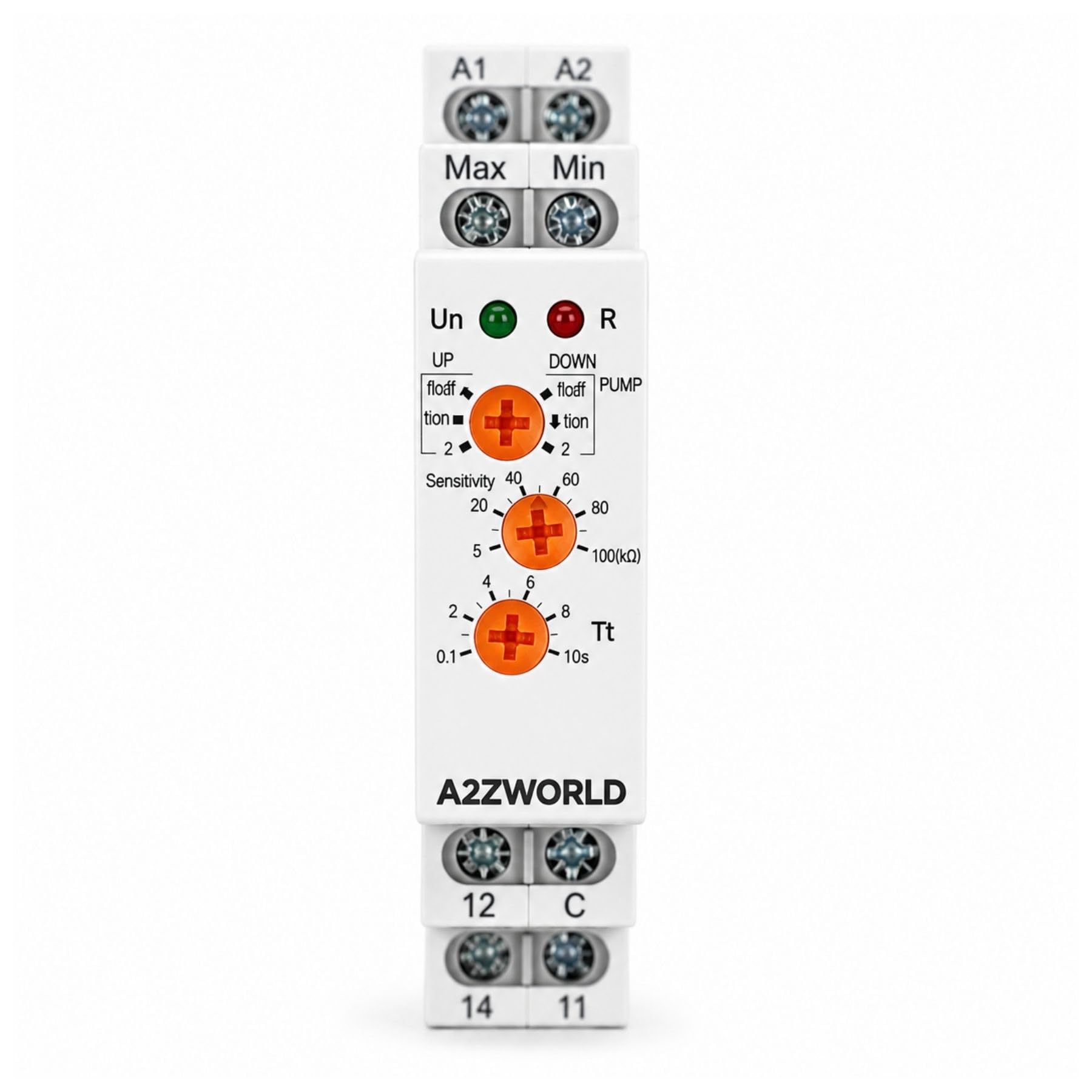 4 relé intermedio modular AC230V AC/DC24V, 2 contactos SPDT 8A, Relé de interfaz, relé auxiliar para control y automatización, indicador LED, 1 módulo de barra DIN