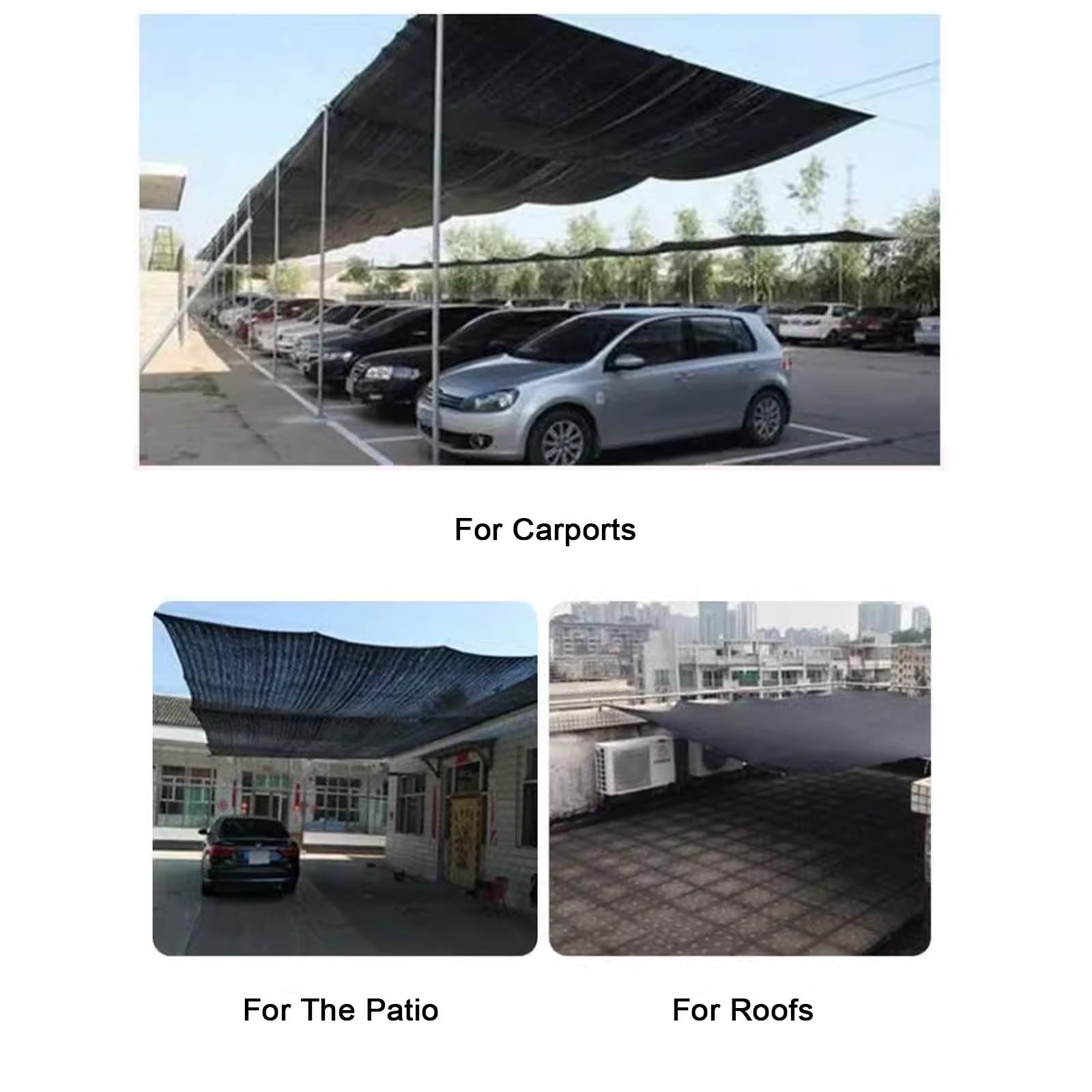 Vela de Sol de 4x5 m, Red de protección Solar para Uso Exterior con Ojales, Resistente a la Humedad, Incluye Cuerda Gratis, Ideal para balcón, terraza y jardín (tamaño: 5x10 m)