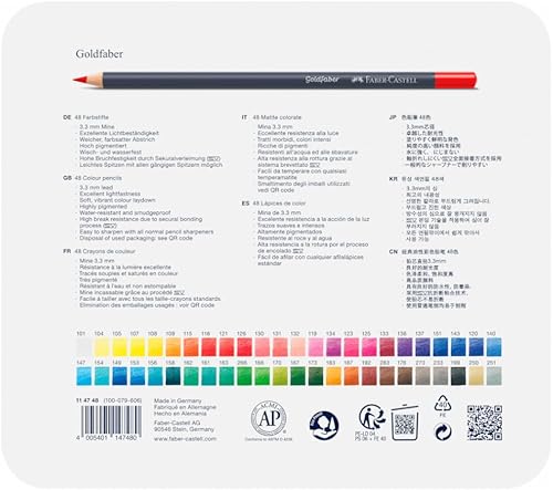 Miniatura 4 de Faber-Castell Creative Studio Goldfaber - Lápices de color - Lata de 48