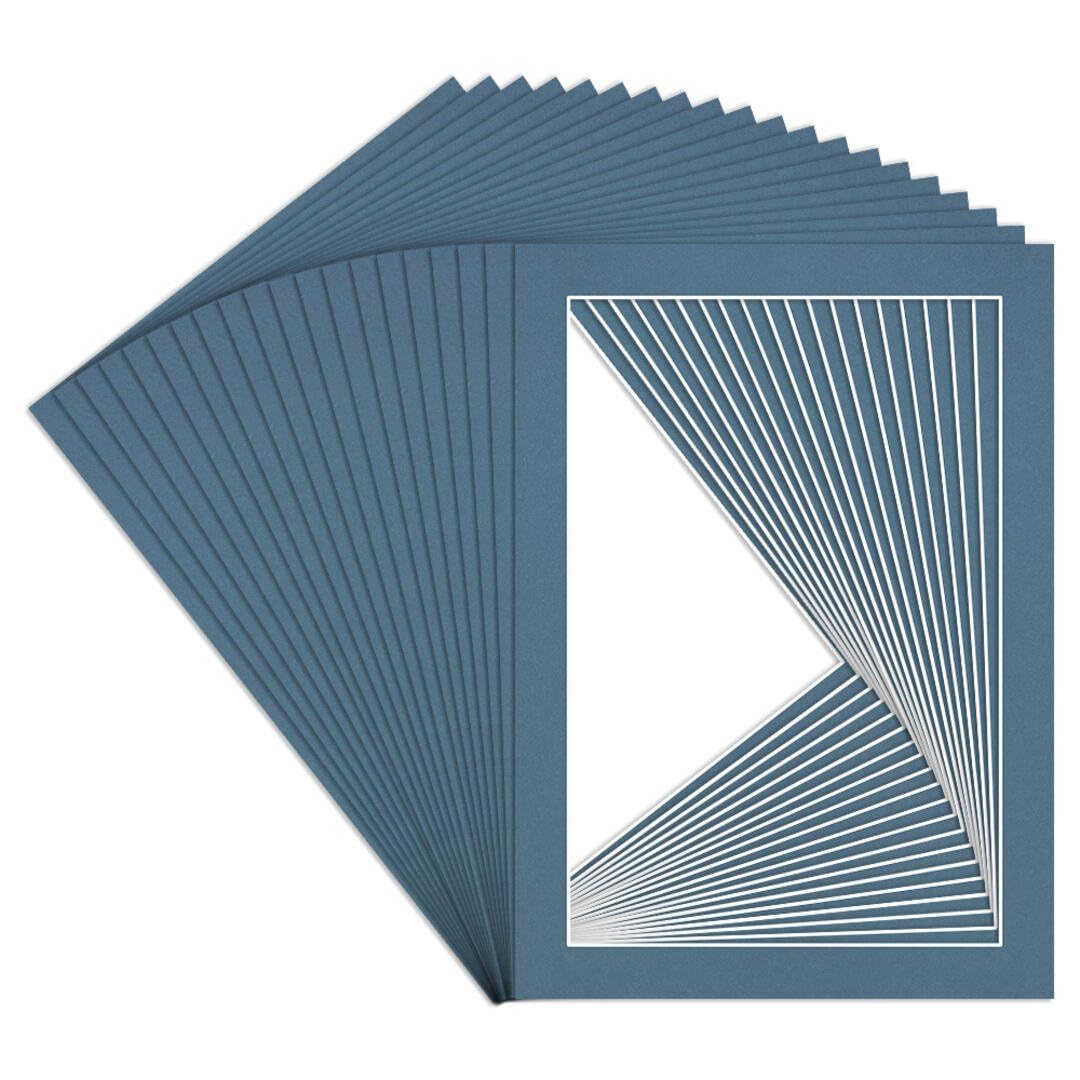 Procut Global 70x50cm Pompadour Picture Mounts to Fit 60x40cm Aperture - Precision Cut Cardboard Photo Mount - Ideal for Frames, Prints, Artwork & Certificates - Sizes & Colours Available - 20 Pack
