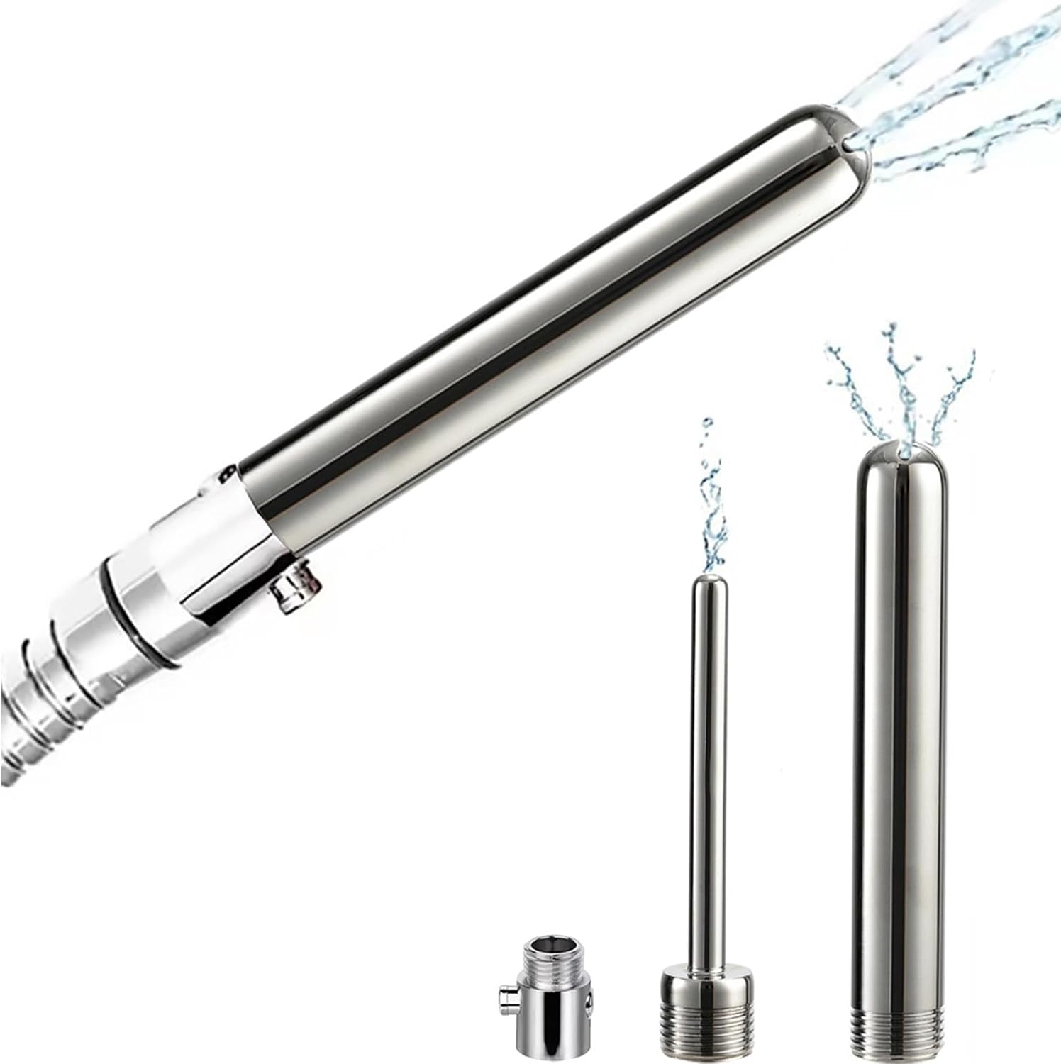 Enema Shower Kit 4-Piece Set with Control Valve Irrigation Kit for Men and Women Personal Cleansing, Easy to Operate