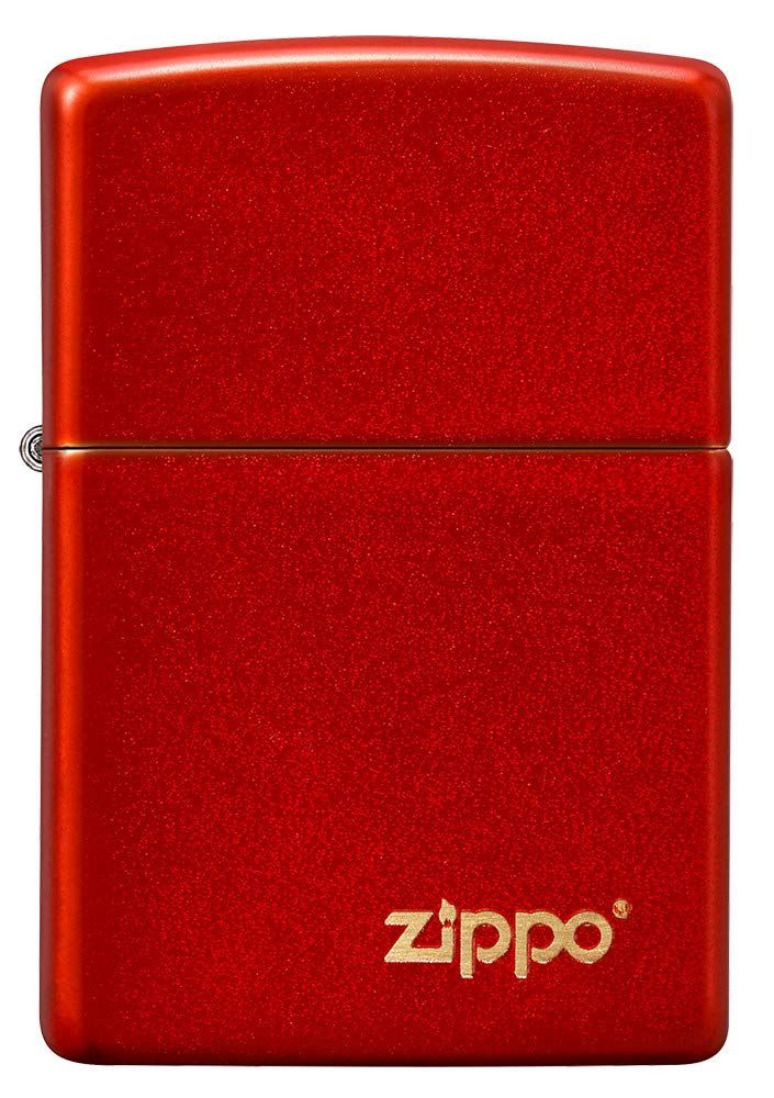 Zippo Windproof Lighter, Red Logo, Glow-in-the-Dark, Colour Image, Refillable, Reusable, Windproof Design, Gift Box, Made in USA - Image 3