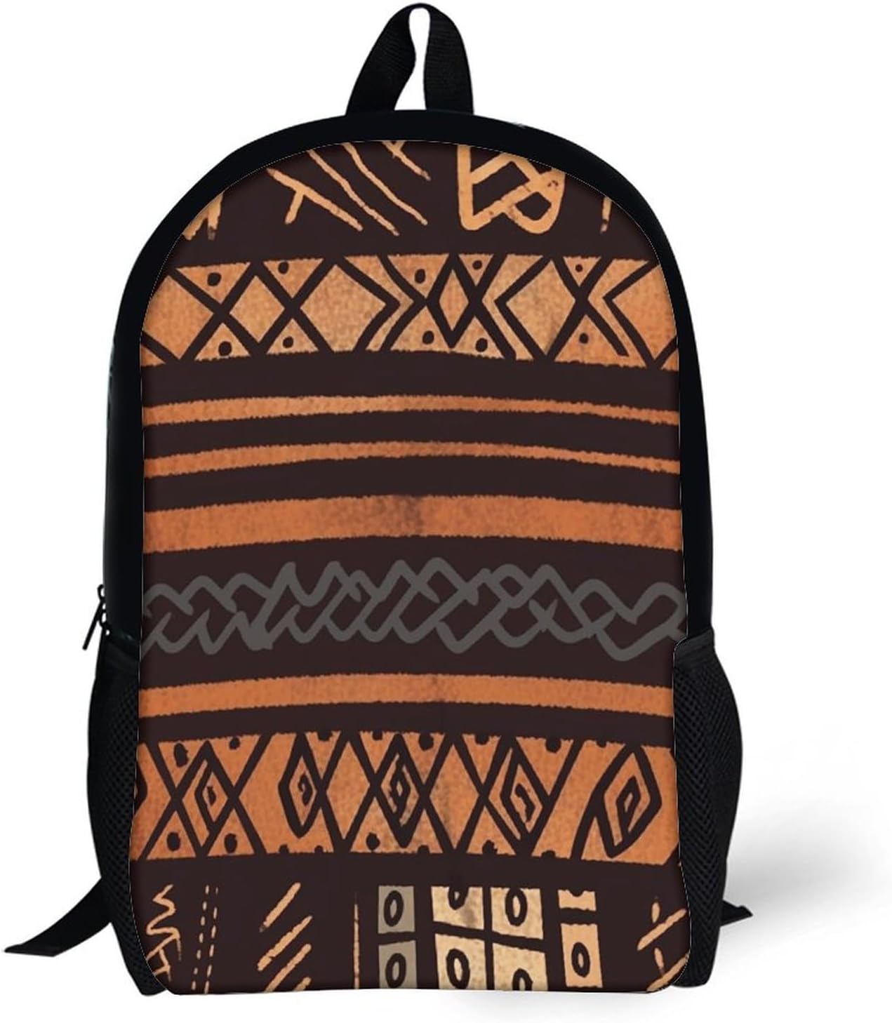 Travel Backpack for Men Women Daypack African Mud Cloth Tribal Laptop Backpack Computer Bag Business Work Bag for Work