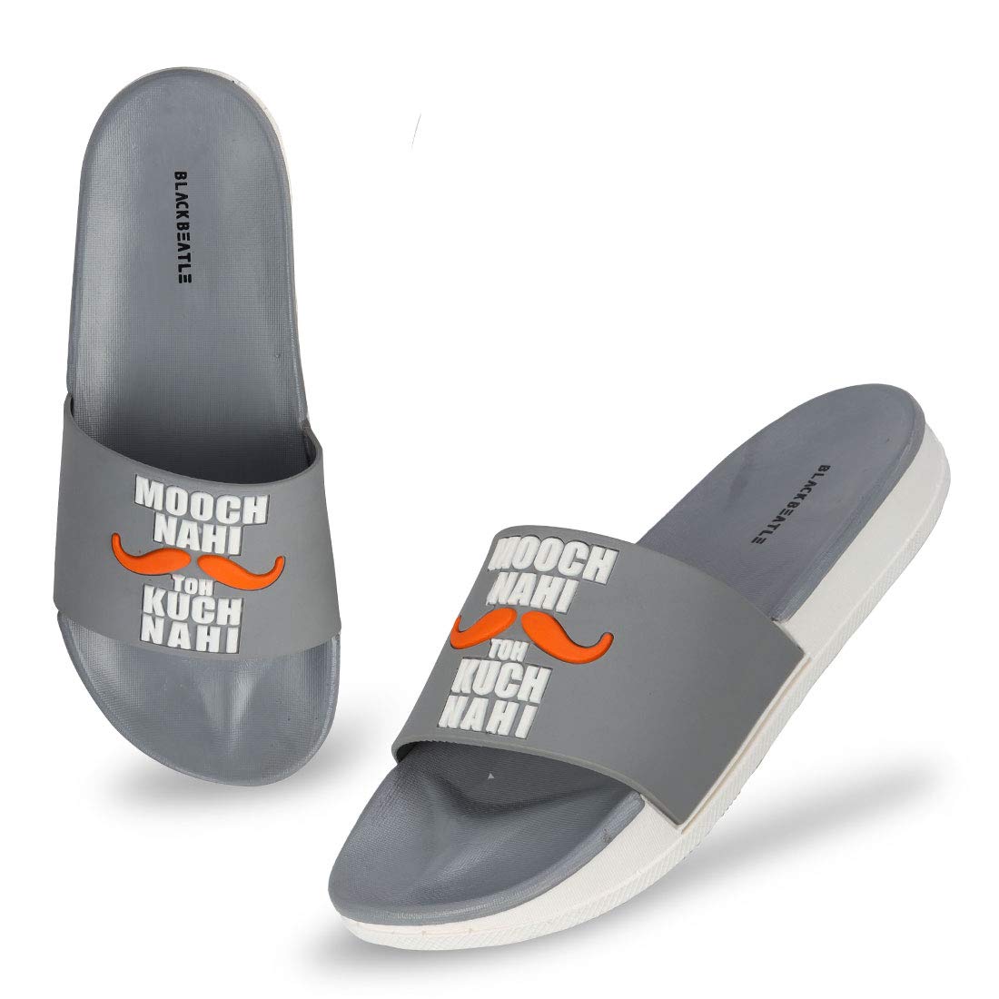 BlackBeatle Mens Mooch nahi toh kuch nahi Dc Flip Flops , Grey, 42(Euro) (B08HZ7BFGT) Amazon Price History, Amazon Price Tracker