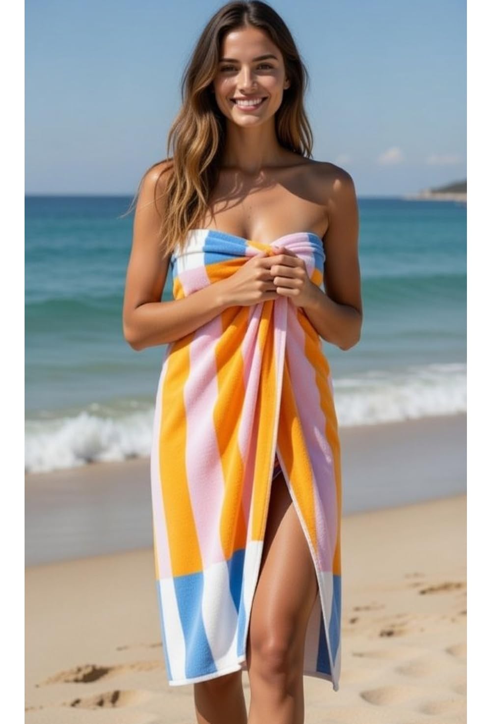 Lions Microfibre Beach Towels for Adults - Extra Large 71x152cm - Quick Dry Sand Free Beach Towel, Ultra Soft Lightweight Absorbent Beach Towel for Swim, Travel Gym Pool Camping