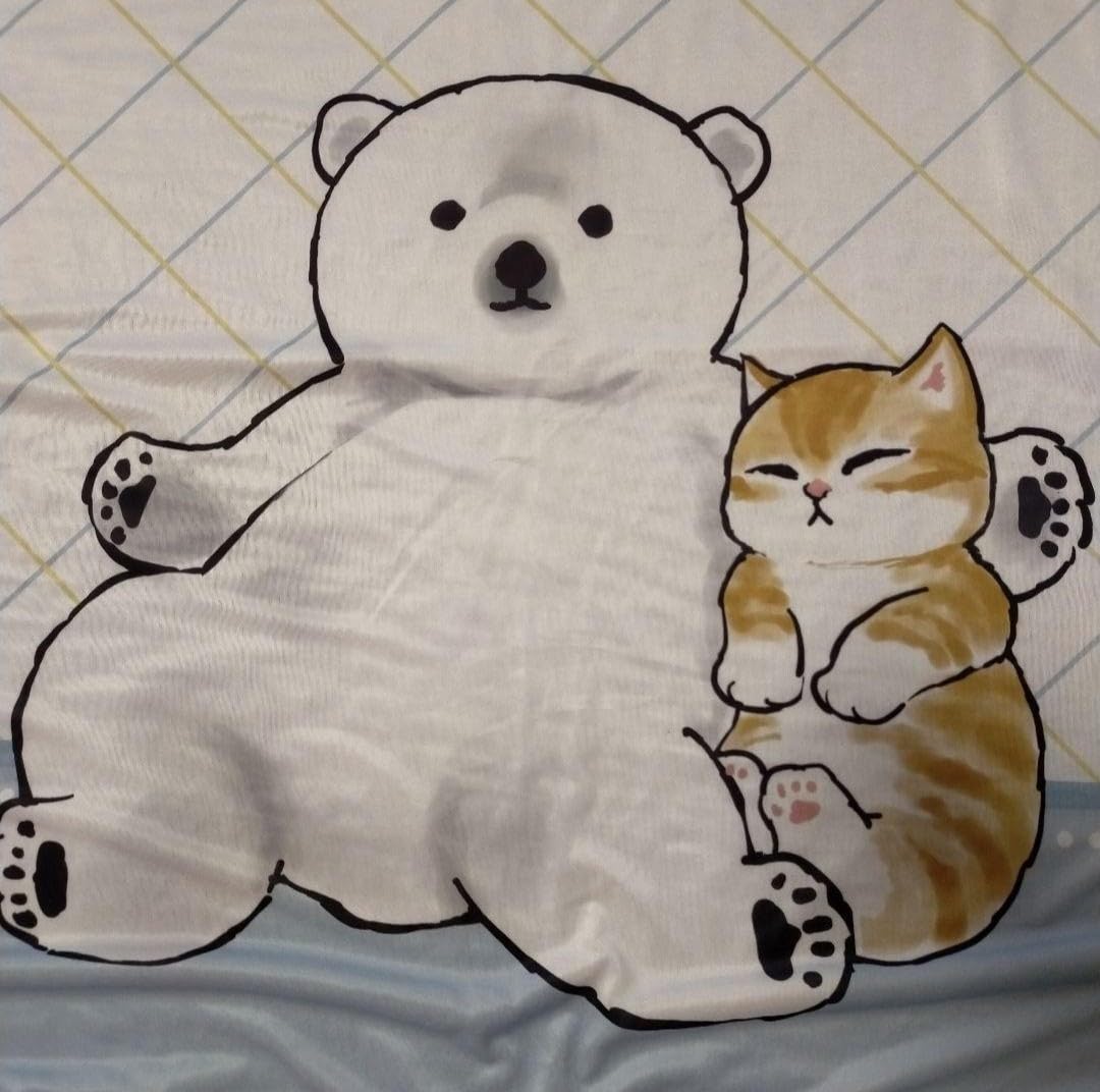 モフサンド mofusand  毛布 ひざ掛け　ブランケット　2点セット 楽天市場】ひざ掛け ブランケット mofusand すりすりサメにゃん