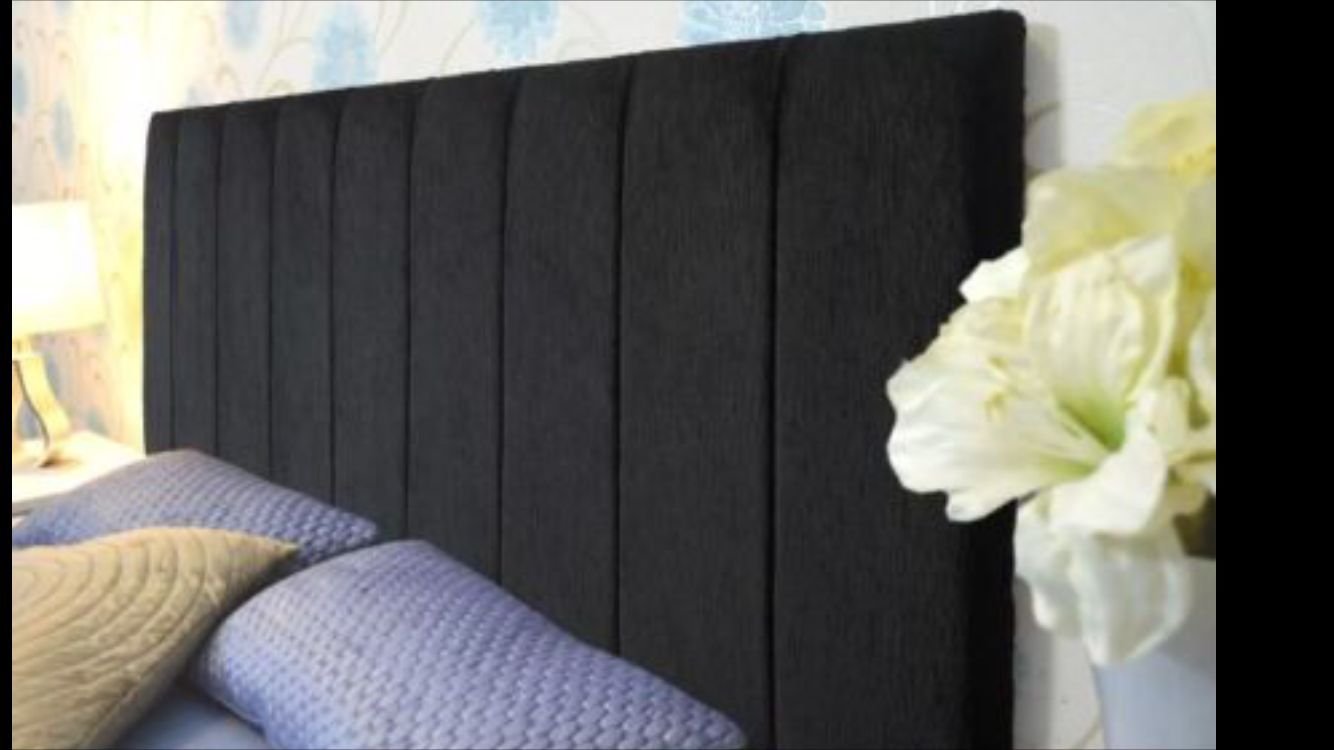 mm08enn 3FT,4FT,4FT6,5FT AND 6FT CLARANCE HEADBOARD IN CRUSHED VELVET IN 26" HEIGHT (6ft super king size, silver) โ image 1