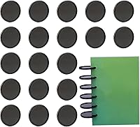 Vista 1 de 20 unidades de discos de encuadernación de libros de 2 pulgadas, discos de expansión negros, cuadernos de planificación, para cuadernos de bricolaje