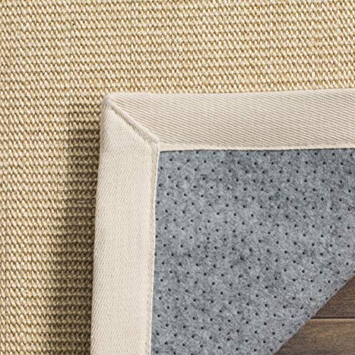 SAFAVIEH Natural Fiber Collection Accent Rug - 4' x 6', Maize & Wheat, Border Sisal Design, Easy Care, Ideal for High Traffic Areas in Entryway, Living Room, Bedroom (NF441K) - Image 5