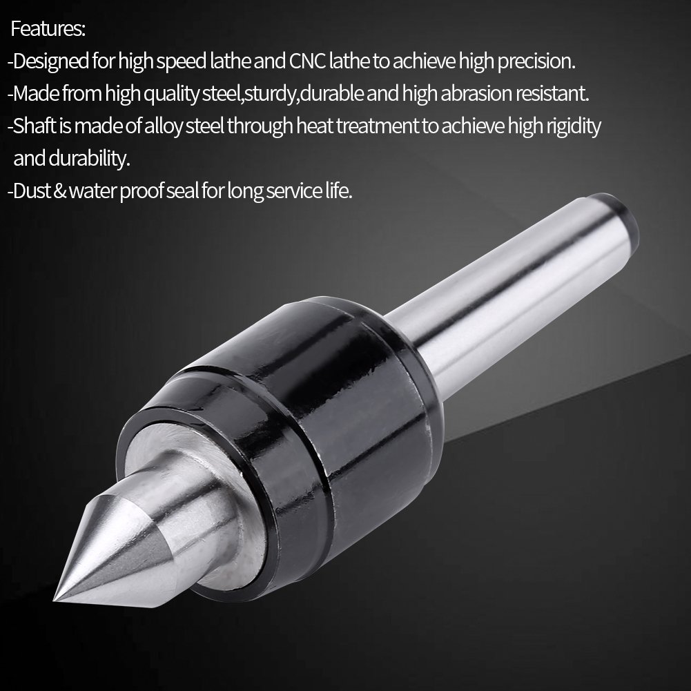 MK2 Live Center mitlaufende Körnerspitze Precision Revolving Stahl Punkt 60 Grad für Machine Taper CNC Drehmaschine Werkzeug