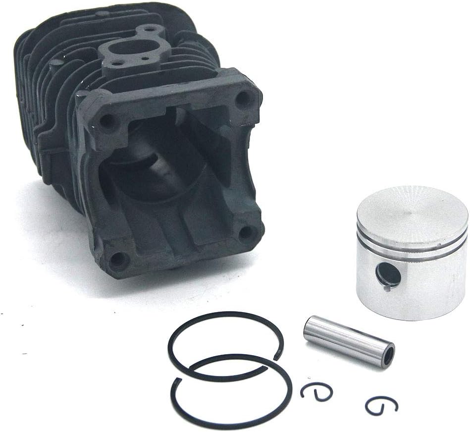 P SeekPro Cylinder Piston Kit 41.1mm for Poulan Gas Chainsaw 1900 1950 1975 2025 2050 2055 2075 2150 2150Pr 2175 2250 2375 S1634 S1838LE PN 530 06 96-06 530 07 15-79 530 03 79-32 530 04 71-27