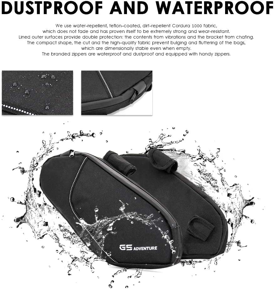 per B.M.W R 1250 GS Adventure R1250GS ADV, borsa di posizionamento di strumenti di riparazione per motociclette, cornice per paraurti, scatola di attrezzi per confezione di tre angoli, Nero