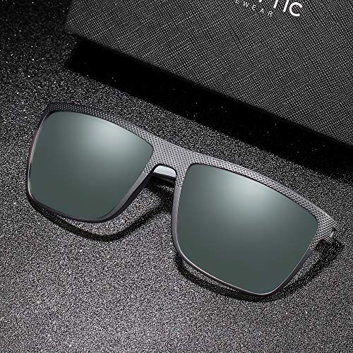 Image of ZENOTTIC Polarized Sunglasses for Men Lightweight TR90 Frame UV400 Protection Square Sun Glasses