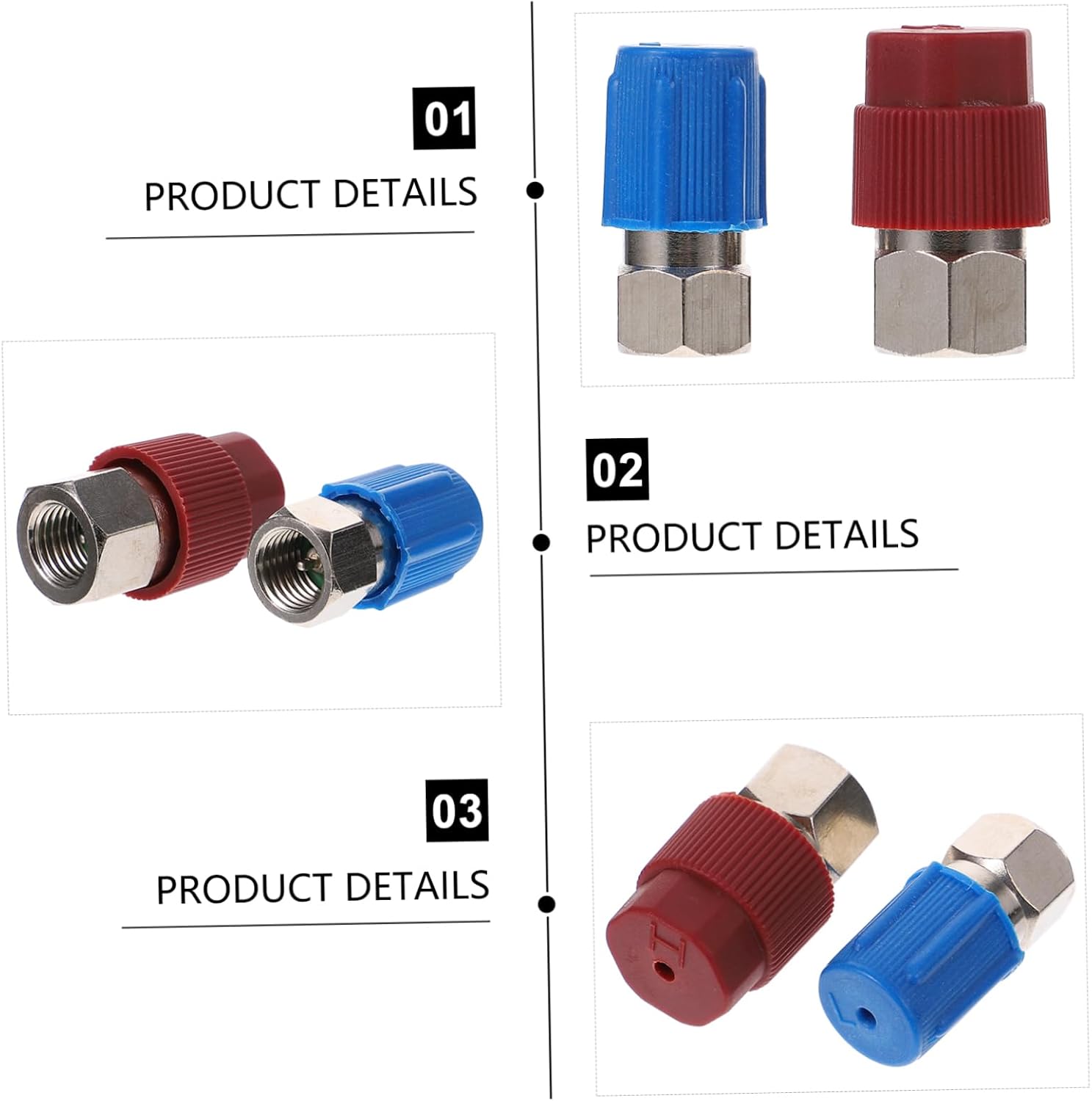 Ciieeo 2pcs Quick Coupler Adapter Kit for Conversion Pressure Port Adapters for Automotive Air