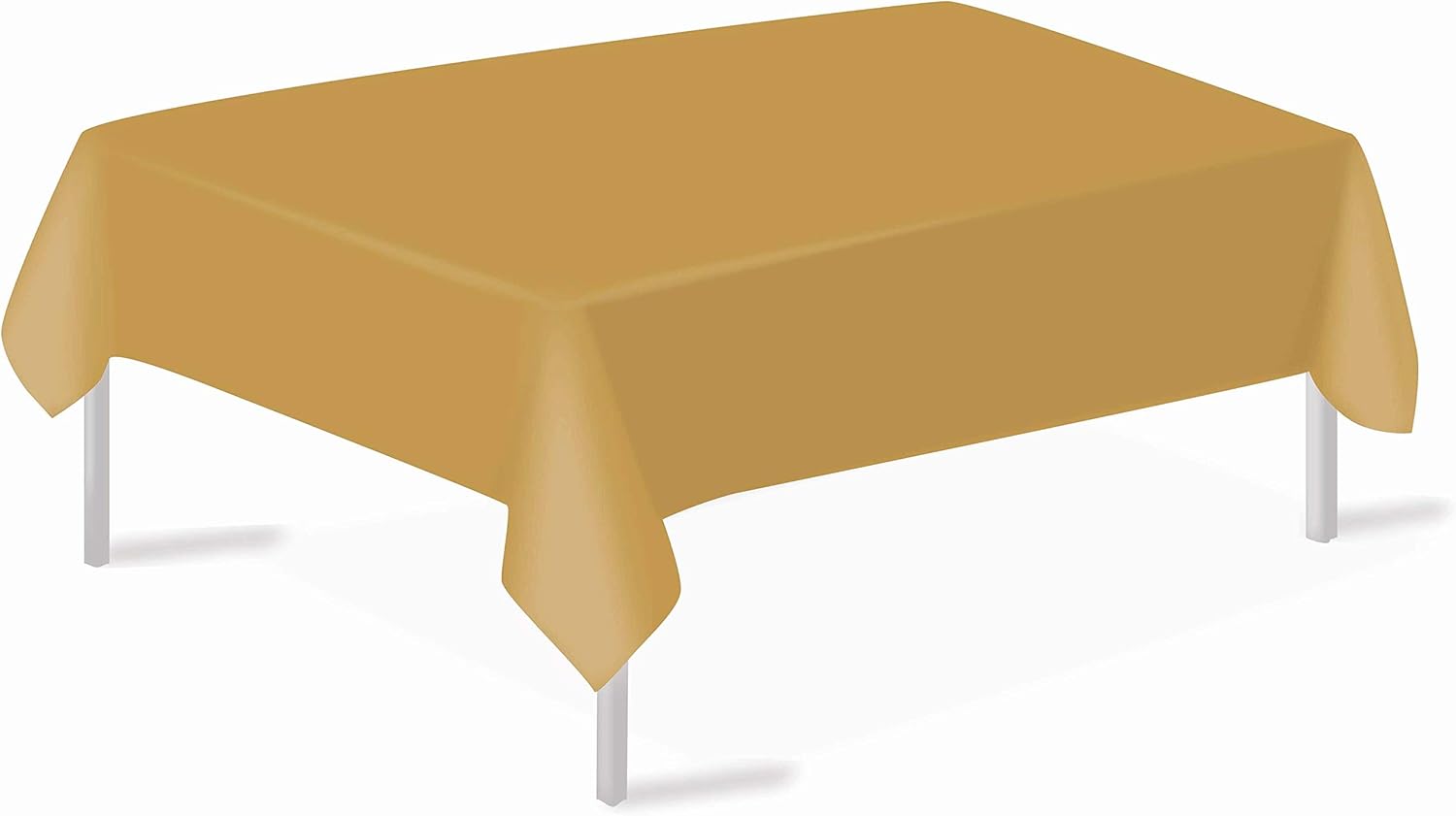 Gold Plastic Tablecloths Christmas Disposable Table Covers