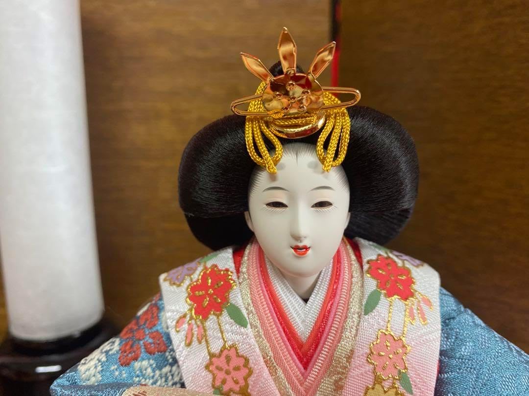 東京久月 雛人形 収納セット・東帯十二単姿・間口約42×奥行約