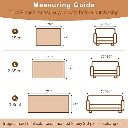 Miniatura 2 de Funda de sofá bohemia para sofá de 2 cojines, fundas de sofá de felpilla lavables para sofá seccional, protector de muebles, funda lavable para sofá