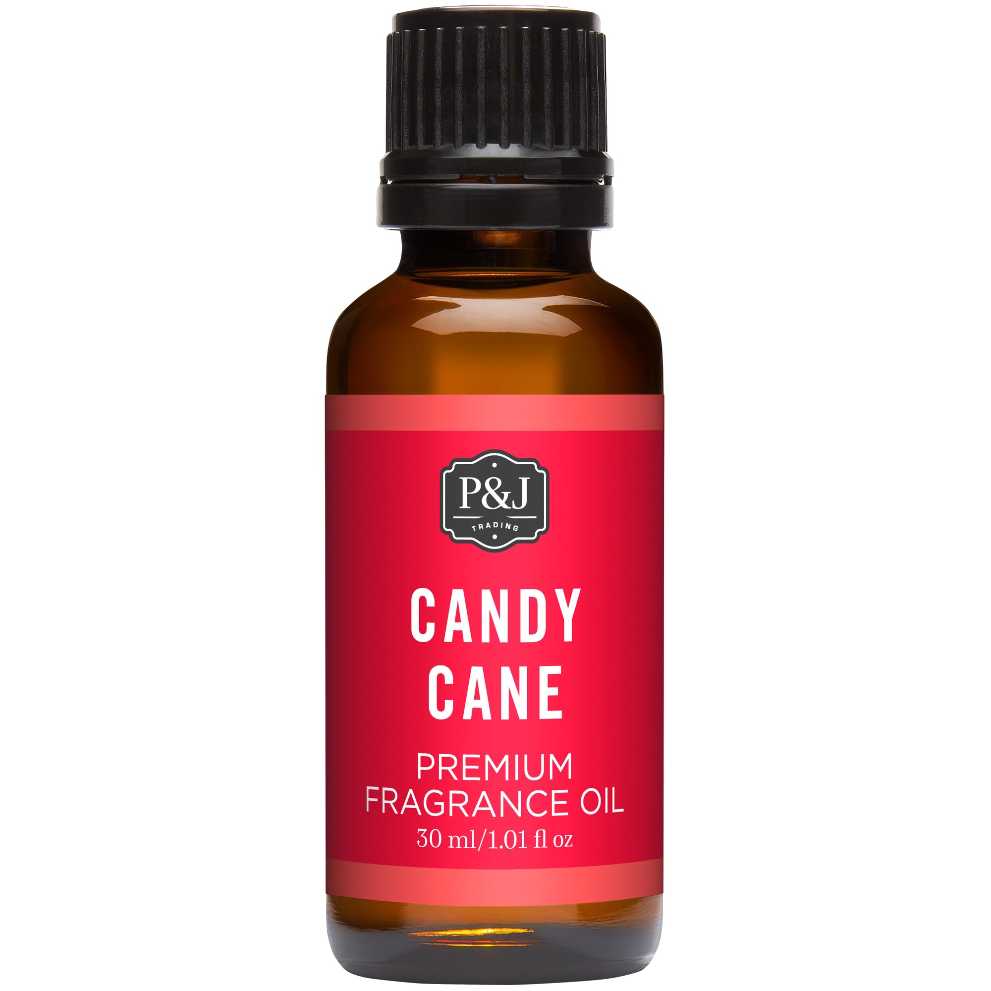 P&amp;J Trading Fragrance Oil | Candy Cane Oil 30ml - Candle Scents for Candle Making, Freshie Scents, Soap Making Supplies, Diffuser Oil Scents