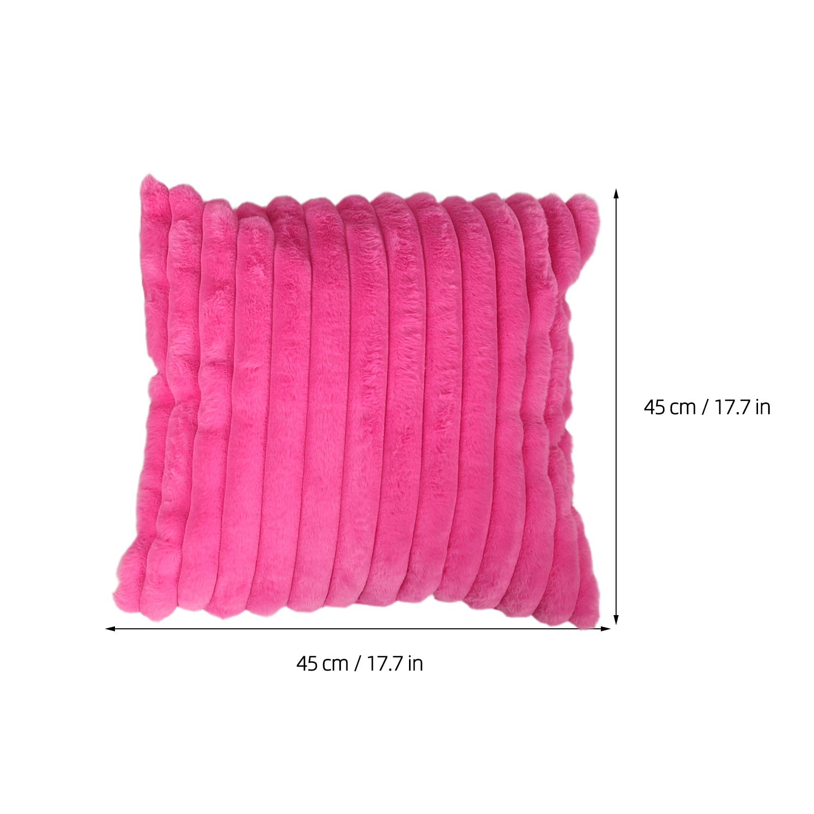 TOYANDONA 6 szt. pluszowych poszewek na poduszki dla dzieci, w paski, 45 cm