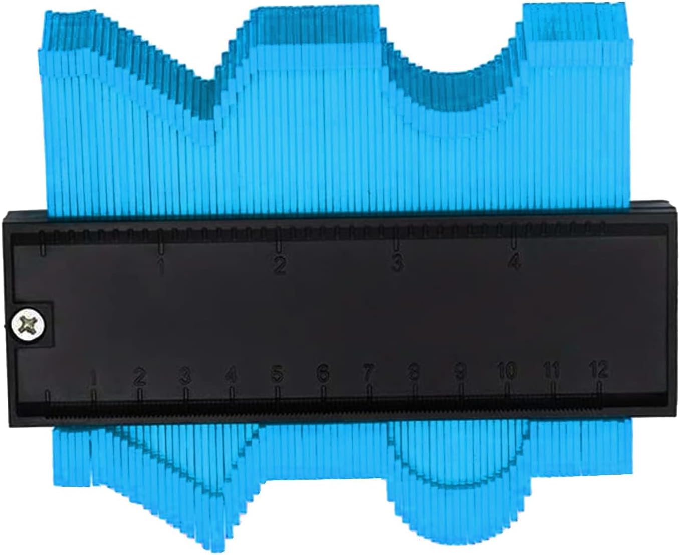 TERRIFI Contour Gauge with Lock, Contour Gauge Profile Tool, DIY Profile Gauge Duplicator Tool for Measuring, Marking, Duplicating and Installing, Woodworking Templates, Tiles and Laminate