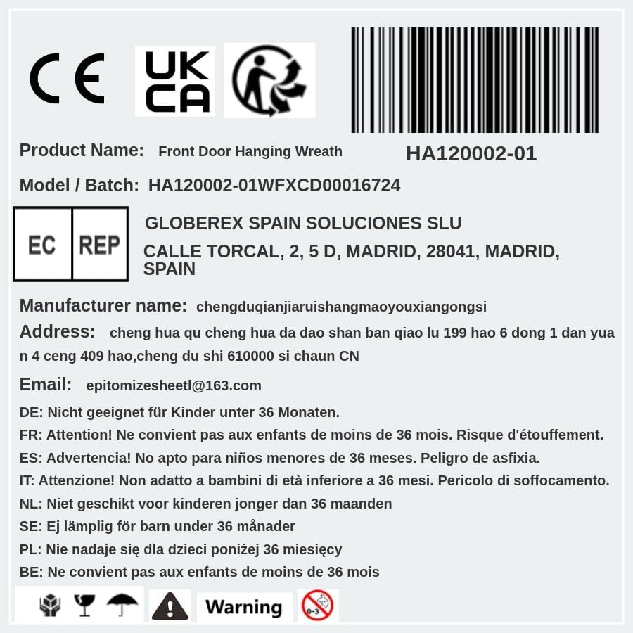 玄関ドア吊り下げリース 18インチ 小さな造花リース 装飾 ホームドア装飾 美しい花のリースは