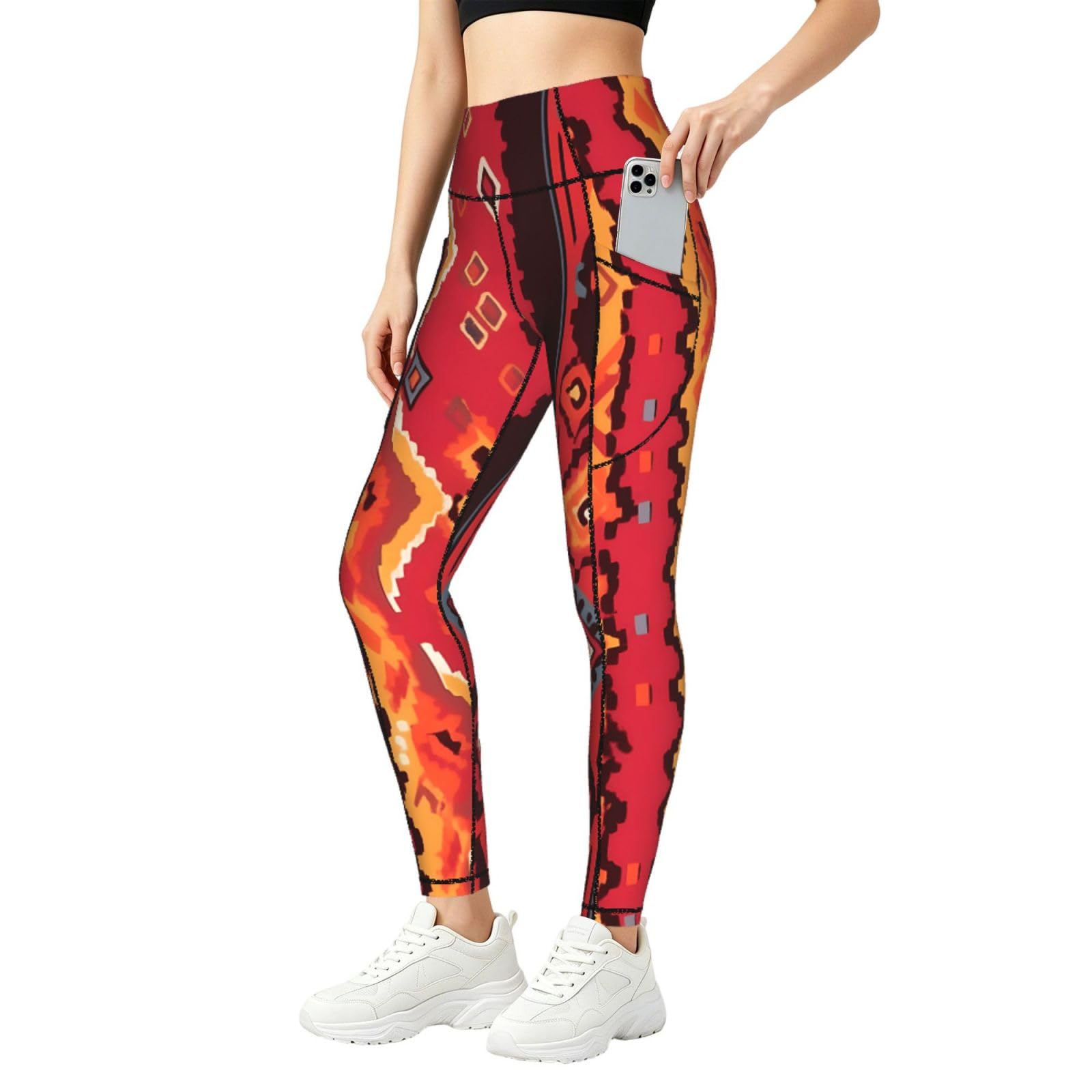 Mexpekil Leggings para mujer UK con bolsillos S-4XL
