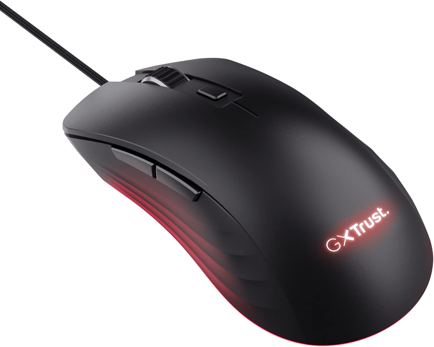 Trust Gaming GXT 924 Ybar+ Ratón Gaming, 25600 dpi, 60% Plástico Reciclado, Captor 25K, Iluminación LED RGB, 6 Botones Programables, Mouse Gamer con Cable USB para PC/Portátil – Negro 12