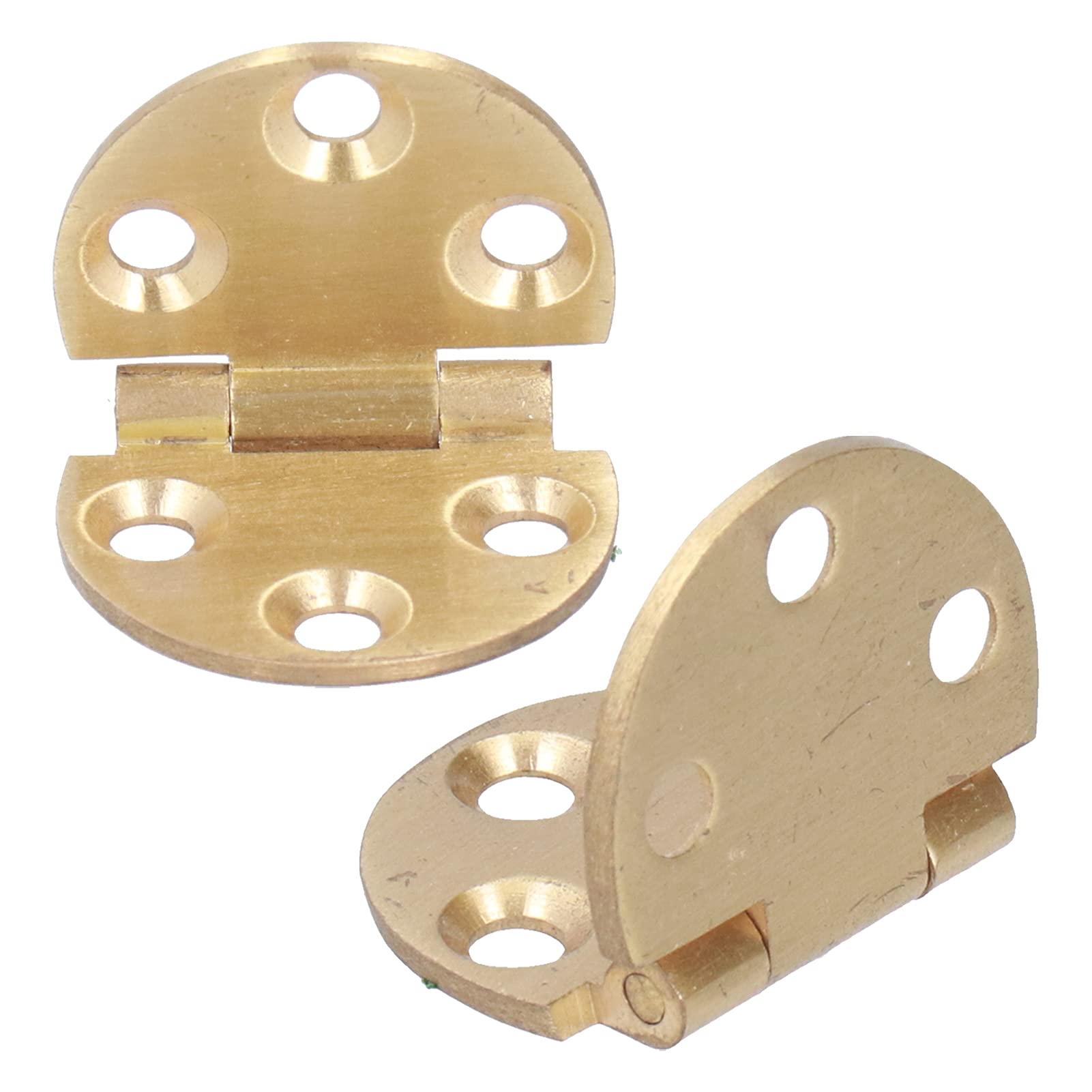 Jelquix #611 Foldable Hinge Copper Durable Mini Flap Hinges For Furniture 180 Degree 2Set 30X47mm