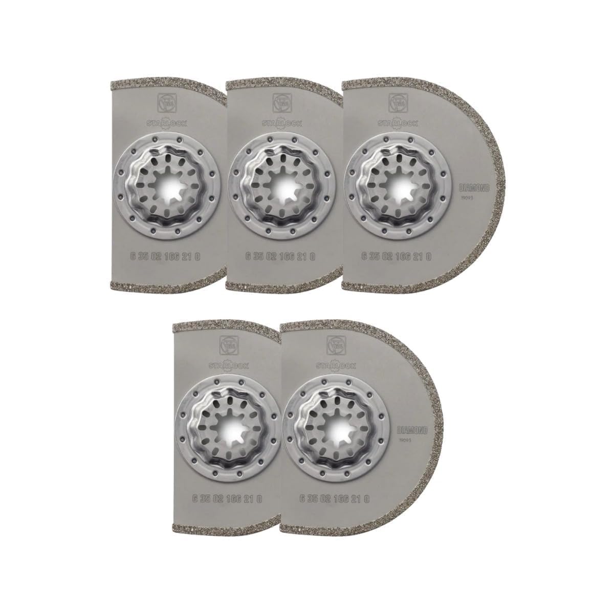 Fein Starlock Diamond Segmented Saw Blade for MultiMaster Tools - Precise Marble, Epoxy Resin and Pozzolan Grout Removal, 3-17/32" Diameter, 3/32"