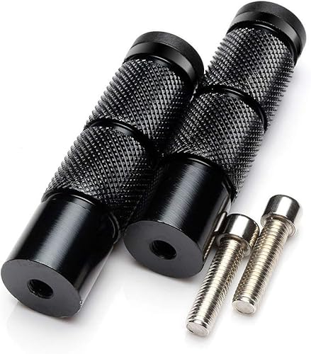 CNC Universales Apoyapiés para Motocicleta Bicicleta EBike Pasajeros para Super73, Conjunto Trasero, Apoyapiés, Pedales con Rosca M8, para Coche