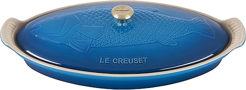 Le Creuset Heritage Stoneware Oval Fish Baker, 1.7qt., Marseille