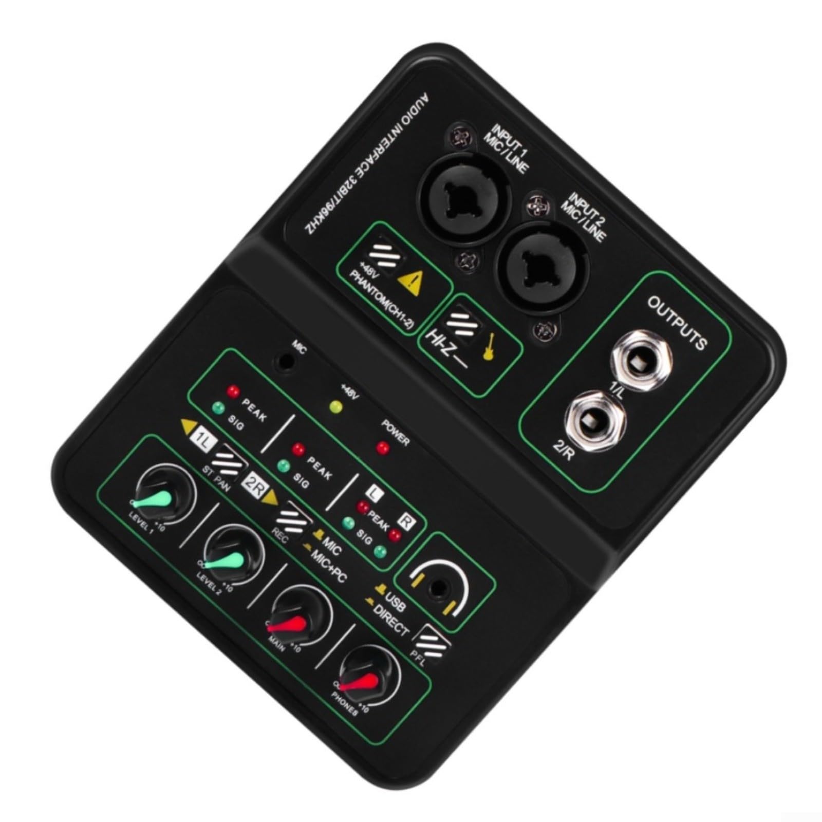 Mixeur d'enregistrement USB avec échantillonnage 48K, interface