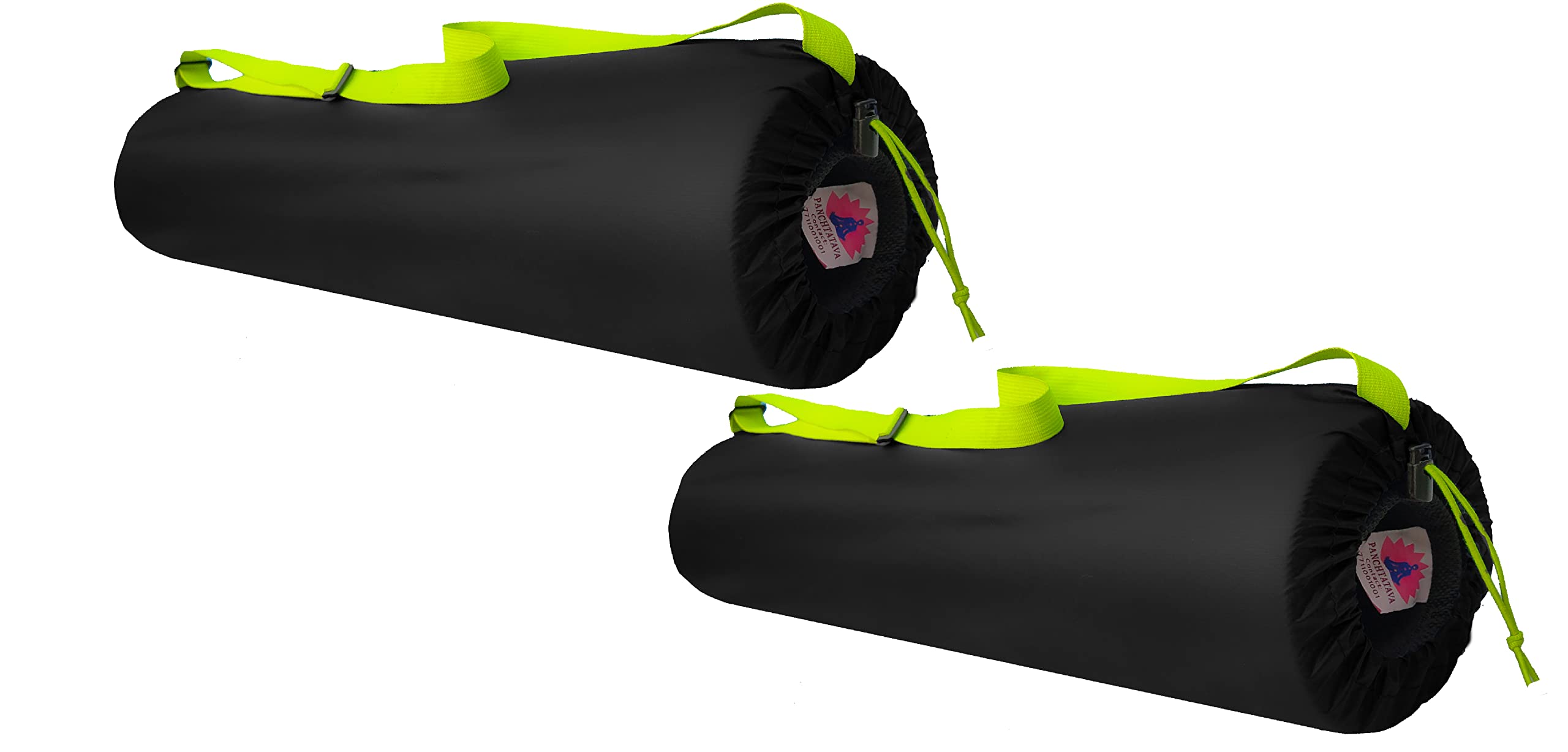 Panchtatava Black Neon Pack of 2 Dori Lock Fabric Exercise Mat Carry Bag Cover ONLY with Broad Shoulder Strap (B09SGDGZVL) Amazon Price History, Amazon Price Tracker