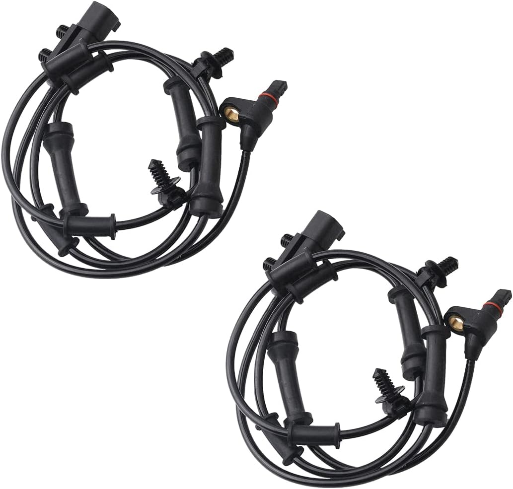 OCESTORE 2PCS ABS Wheel Speed Sensor 68003281AA Compatible with Wrangler 3.6L 3.8L 2007-2017 68003281AC Front Left Right Wheel Speed Sensor