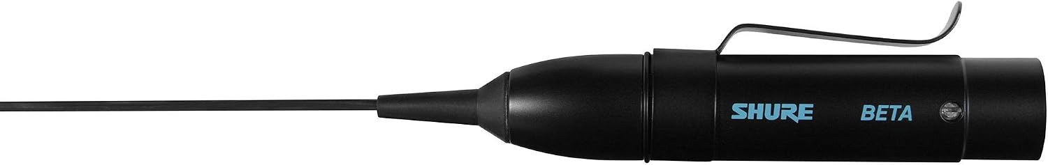 🔥 Shure BETA98H/C Clip-On Cardioid Condenser Microphone for Sax/Brass with Integrated Shock Mount and Attached Preamplifier (XLR), Black