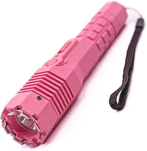 Avenger Defense Antorcha de pistola paralizante rosa para mujer, dispositivo de protección recargable (Choclate negro)
